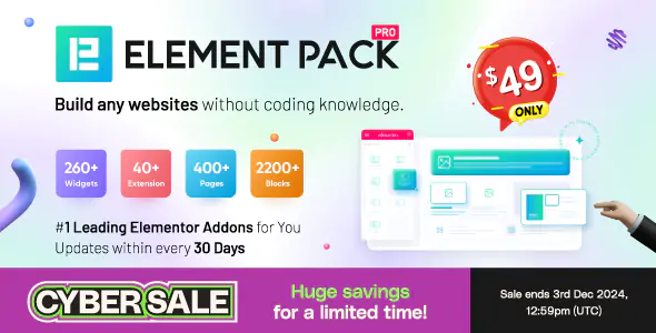 Element Pack Pro - Addons para o Plugin Elementor do WordPress