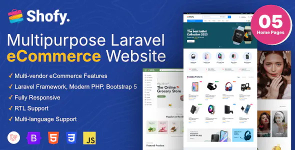 Shofy - Plataforma Laravel para eCommerce & Marketplace Multivendedor