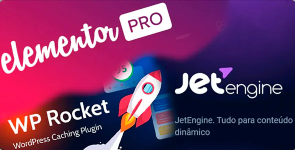 Pacote de Plugins Jet Engine Crocoblock + Elementor Pro + Wp Rocket