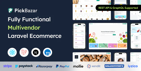 Pickbazar - Ecommerce Multivendedor React, Next Js, GraphQL