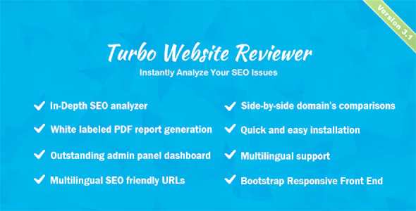 Turbo Website Reviewer - Ferramenta Completa De Análise Seo