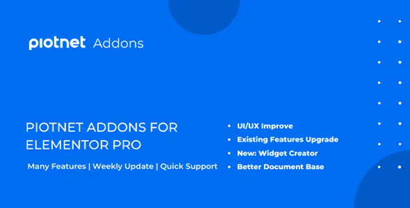 Piotnet Addons Para Elementor Pro (pafe Pro)