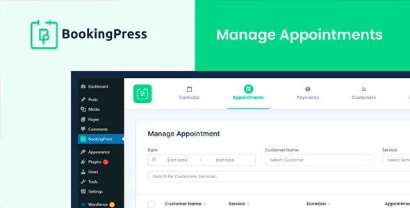 Bookingpress Pro - Plugin De Agendamento De Consultas Wordpress